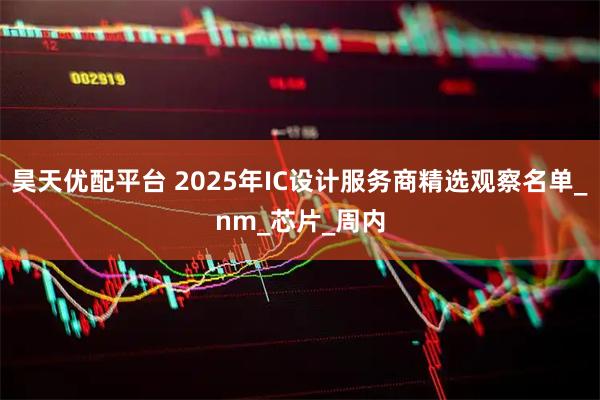 昊天优配平台 2025年IC设计服务商精选观察名单_nm_芯片_周内