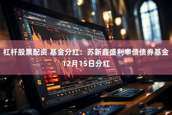杠杆股票配资 基金分红：苏新鑫盛利率债债券基金12月15日分红